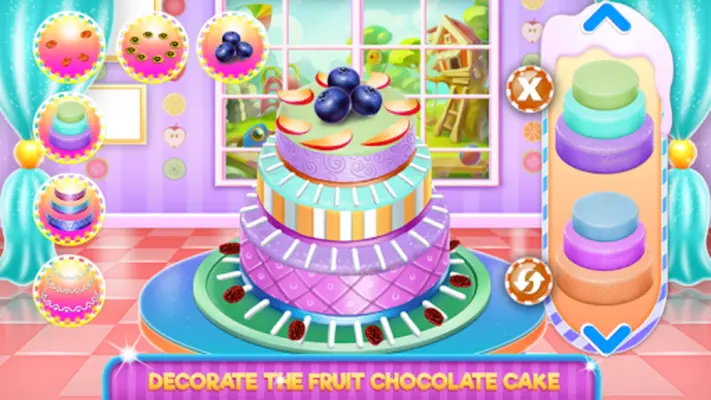 Fruit Chocolate Cake Cooking android App screenshot 0